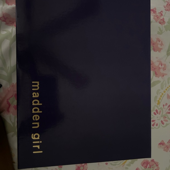 Madden Girl Brown and White Lace Up Boots - Picture 8 of 9